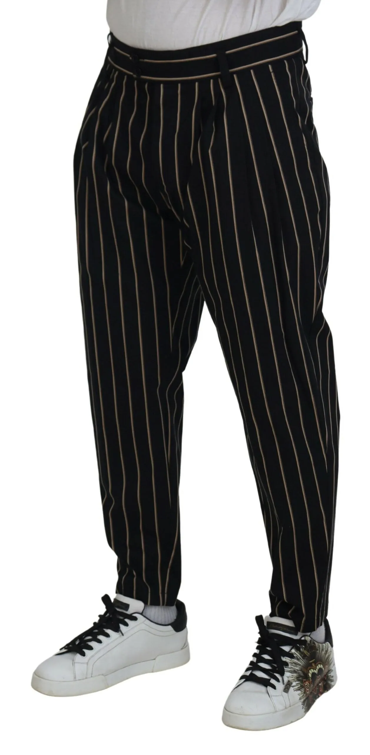 Elegant Striped Chino Tapered Pants sold by Louxly product image thumbnail 4