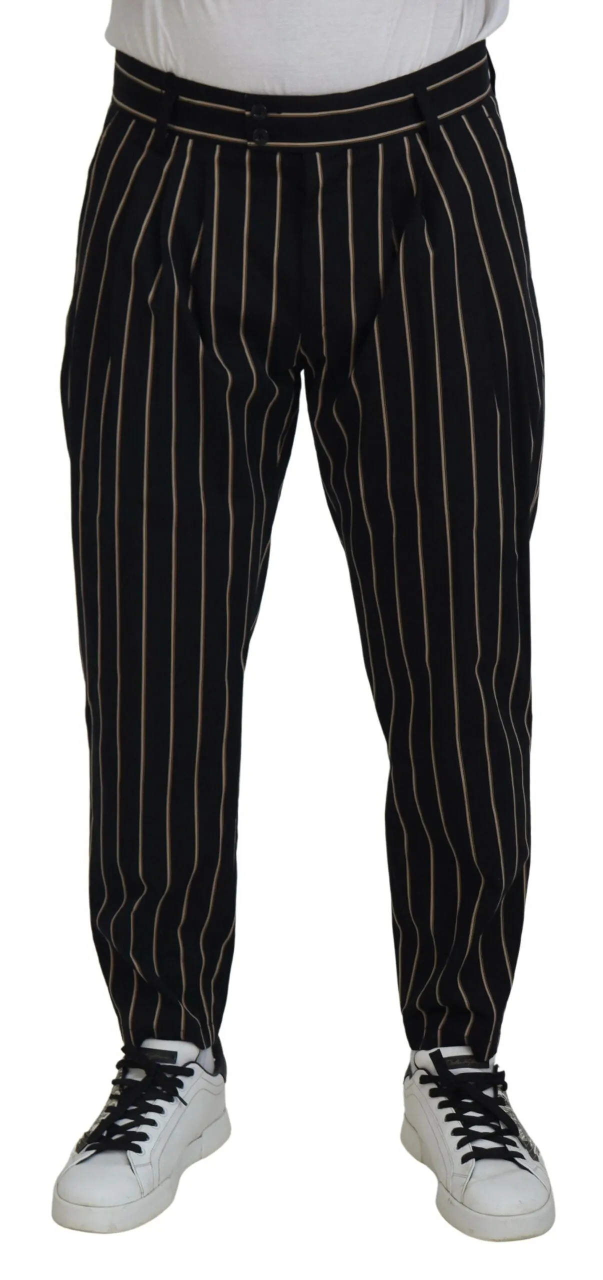 Elegant Striped Chino Tapered Pants sold by Louxly