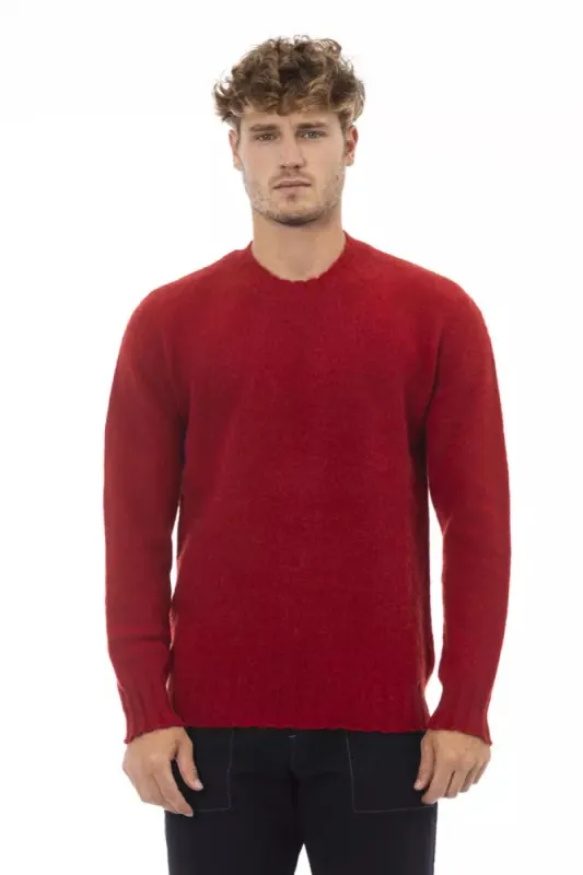 Red Wool Men Sweater sold by Louxly