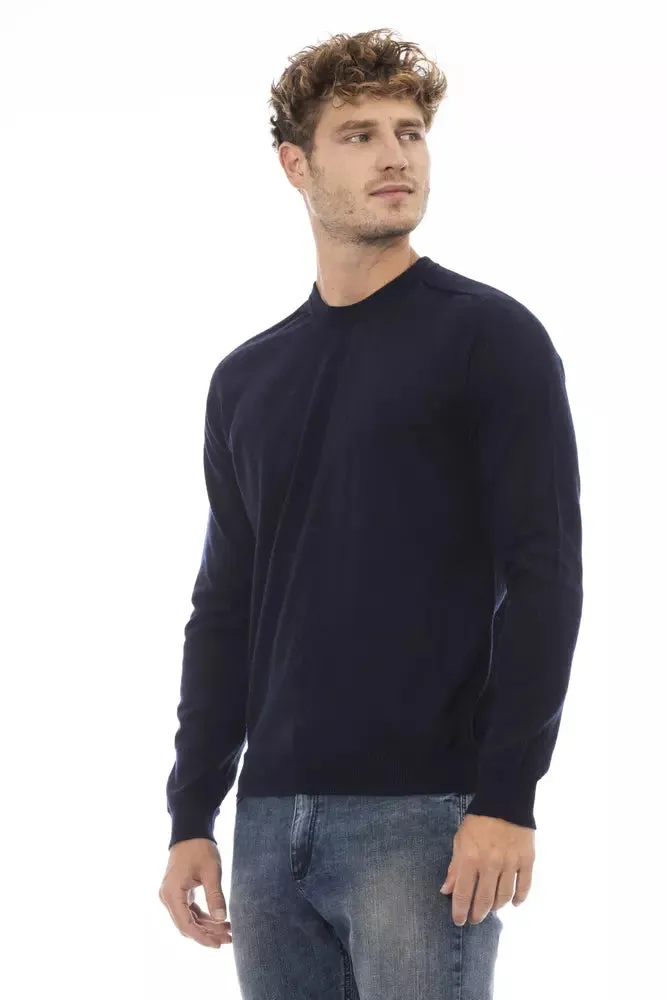Blue Viscose Men Sweater sold by Louxly product image thumbnail 2