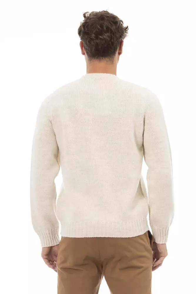 Beige Alpaca Men Sweater sold by Louxly product image thumbnail 3