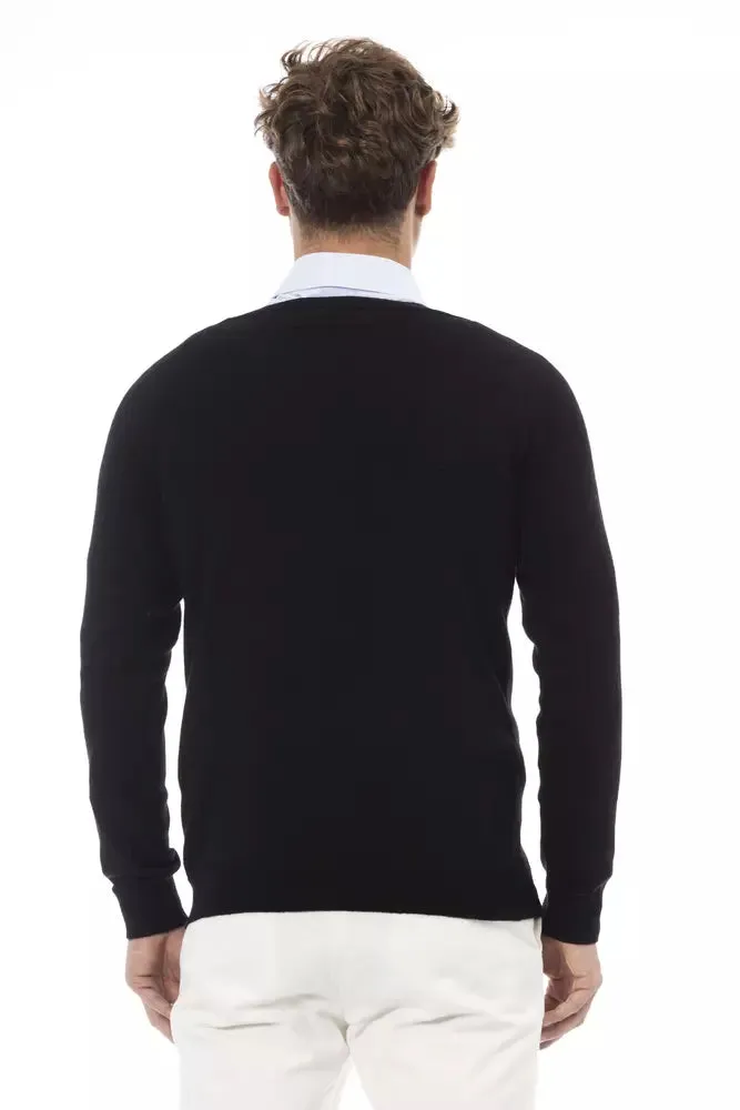 Black Wool Men Sweater sold by Louxly product image thumbnail 3