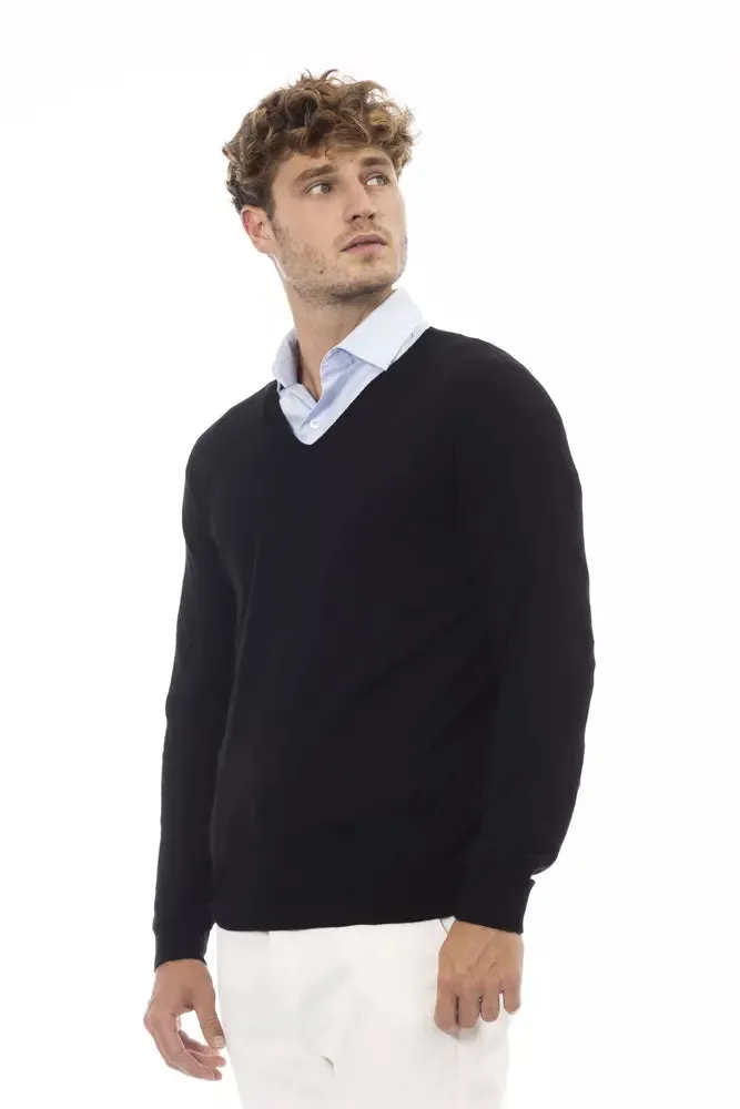 Black Wool Men Sweater sold by Louxly product image thumbnail 2