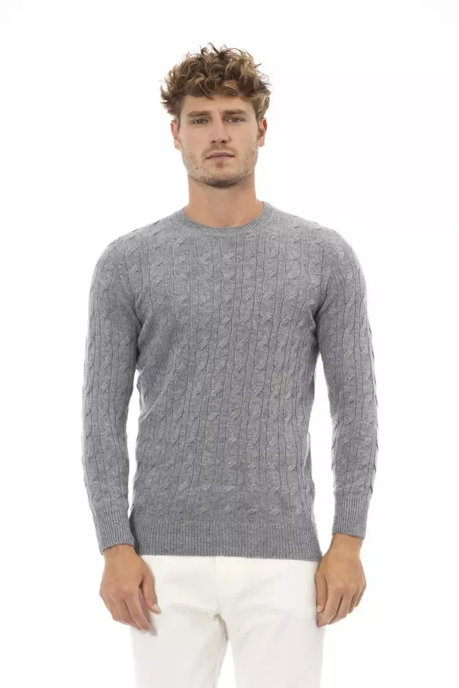 Gray Cashmere Men Sweater sold by Louxly