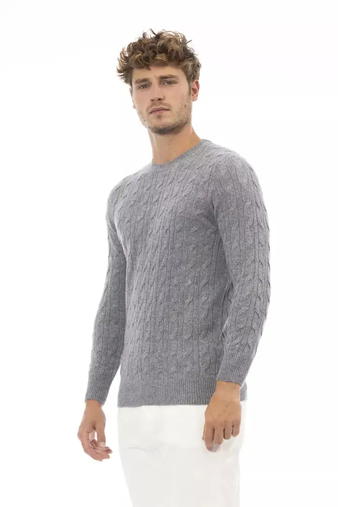 Gray Cashmere Men Sweater sold by Louxly product image thumbnail 2