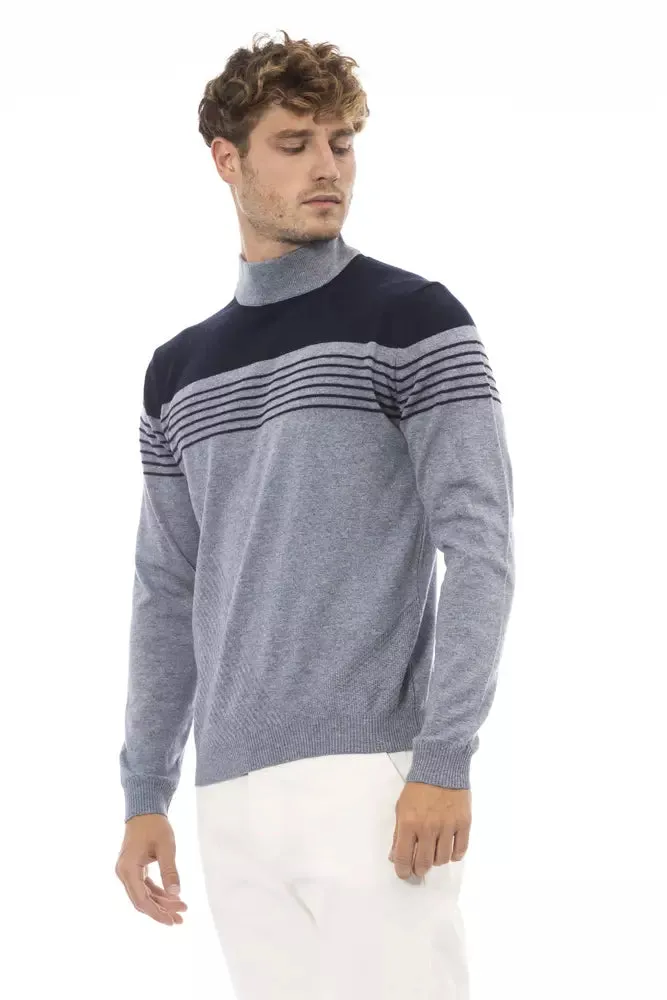 Light Blue Wool Men Sweater sold by Louxly product image thumbnail 2