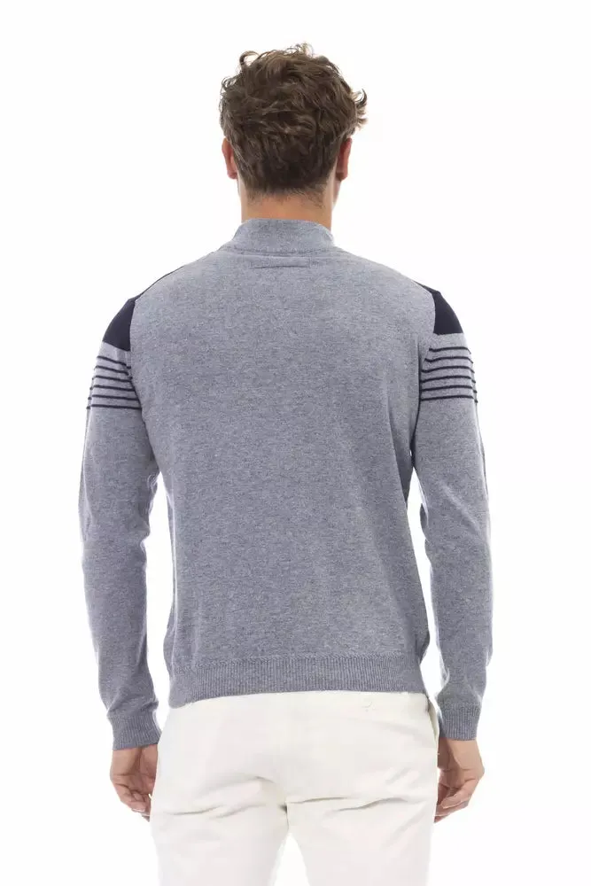 Light Blue Wool Men Sweater sold by Louxly product image thumbnail 3