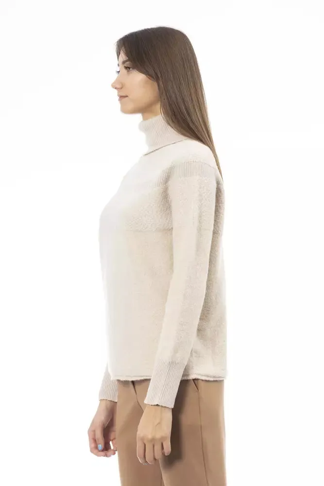 Beige Alpaca Women Sweater sold by Louxly product image thumbnail 2