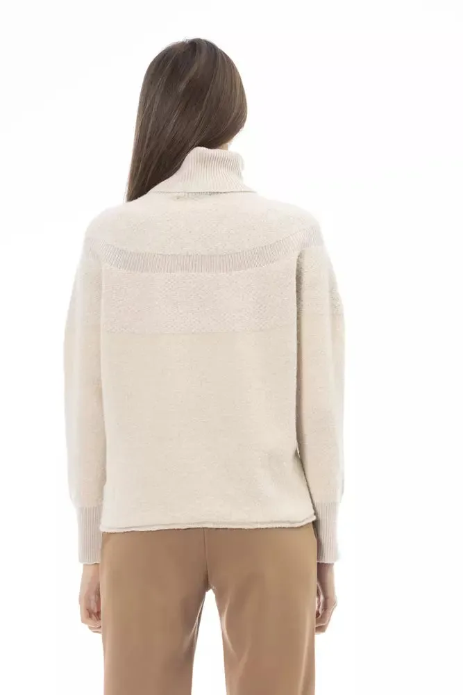 Beige Alpaca Women Sweater sold by Louxly product image thumbnail 3