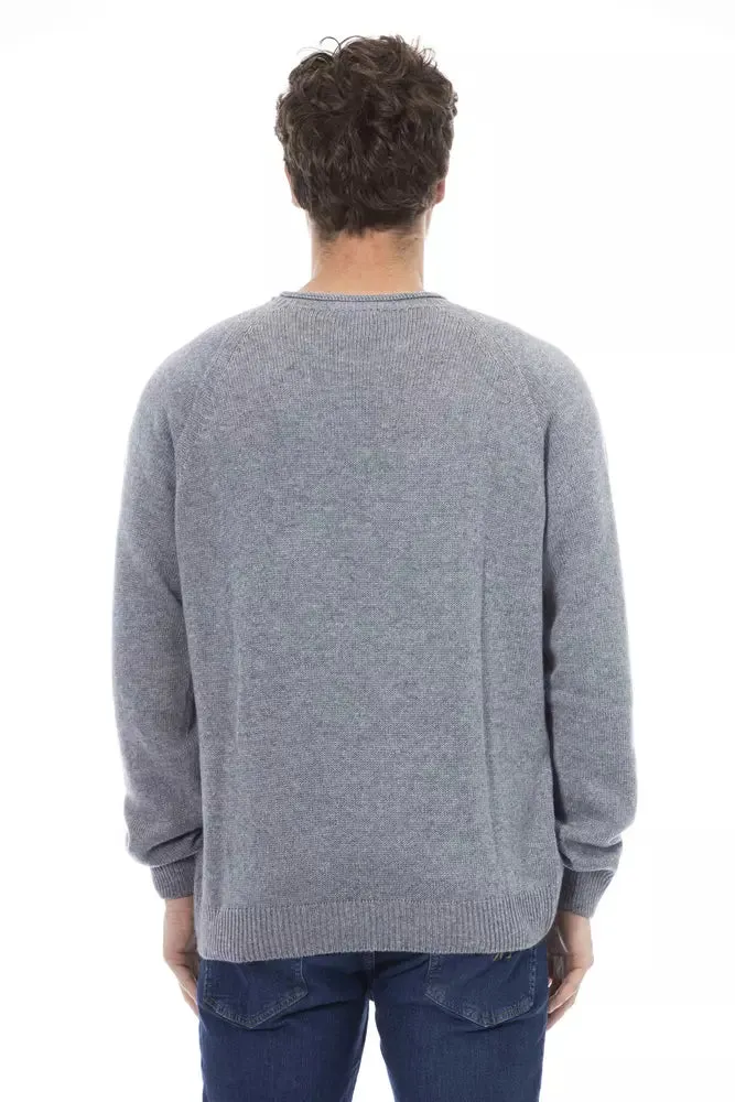 Light Blue Viscose Men Sweater sold by Louxly product image thumbnail 3
