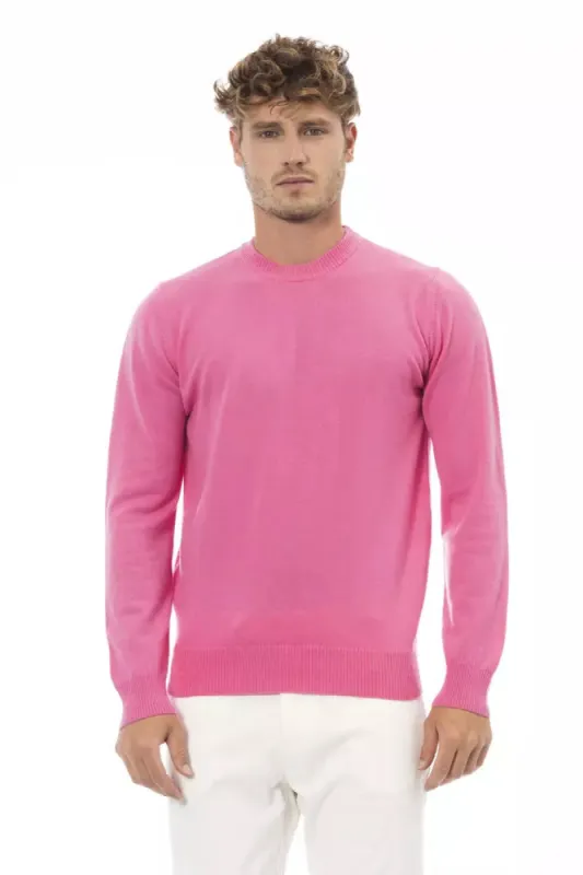 Pink Wool Men Sweater sold by Louxly