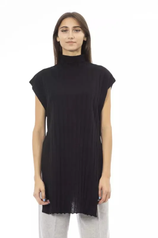 Black Wool Women Sweater sold by Louxly