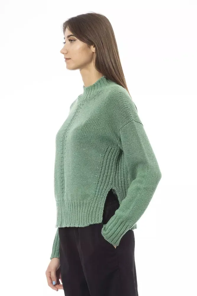Green Wool Women Sweater sold by Louxly product image thumbnail 2