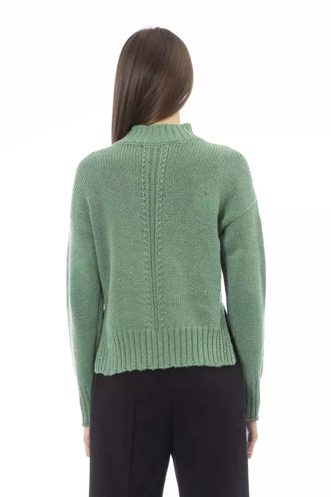 Green Wool Women Sweater sold by Louxly product image thumbnail 3