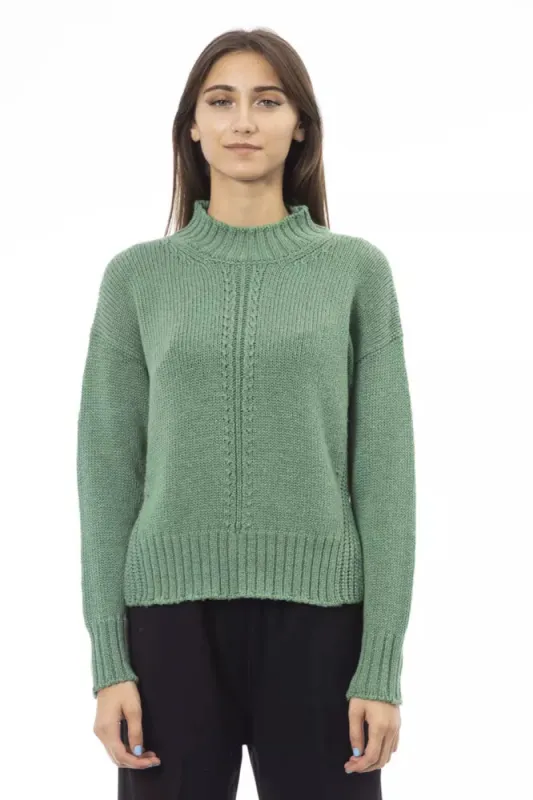 Green Wool Women Sweater sold by Louxly