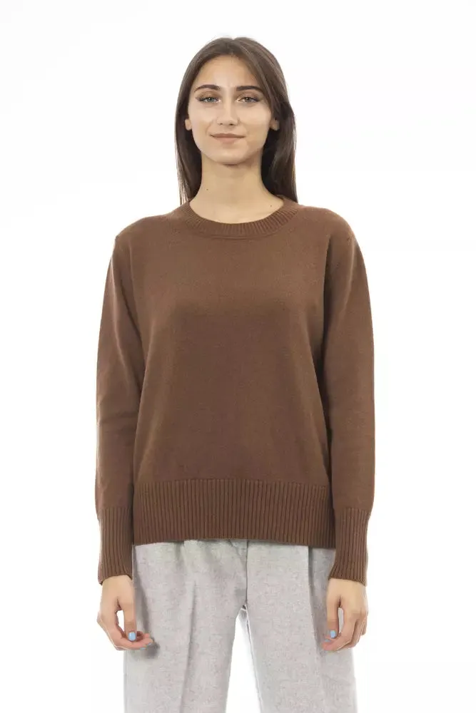 Brown Cashmere Women Sweater sold by Louxly