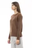 Brown Cashmere Women Sweater sold by Louxly