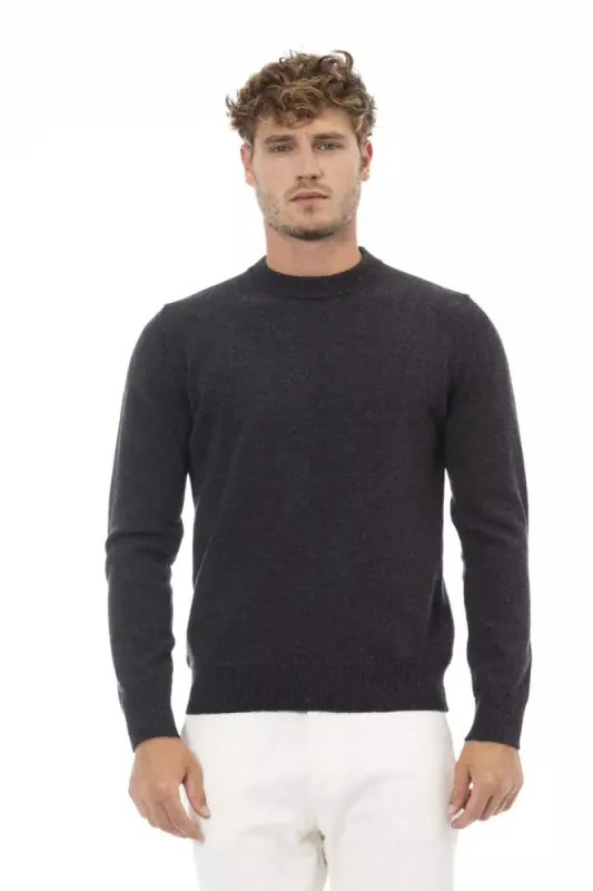 Black Wool Men Sweater sold by Louxly