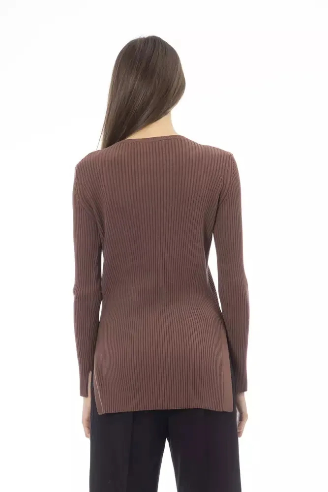 Brown Viscose Women Sweater sold by Louxly product image thumbnail 3
