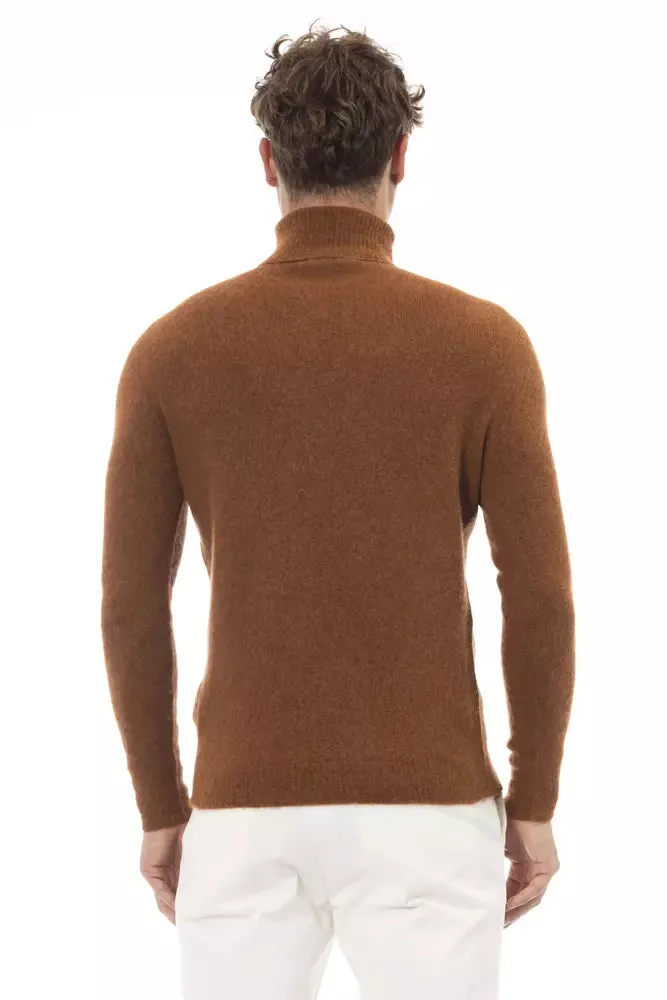 Brown Alpaca Men Sweater sold by Louxly product image thumbnail 3