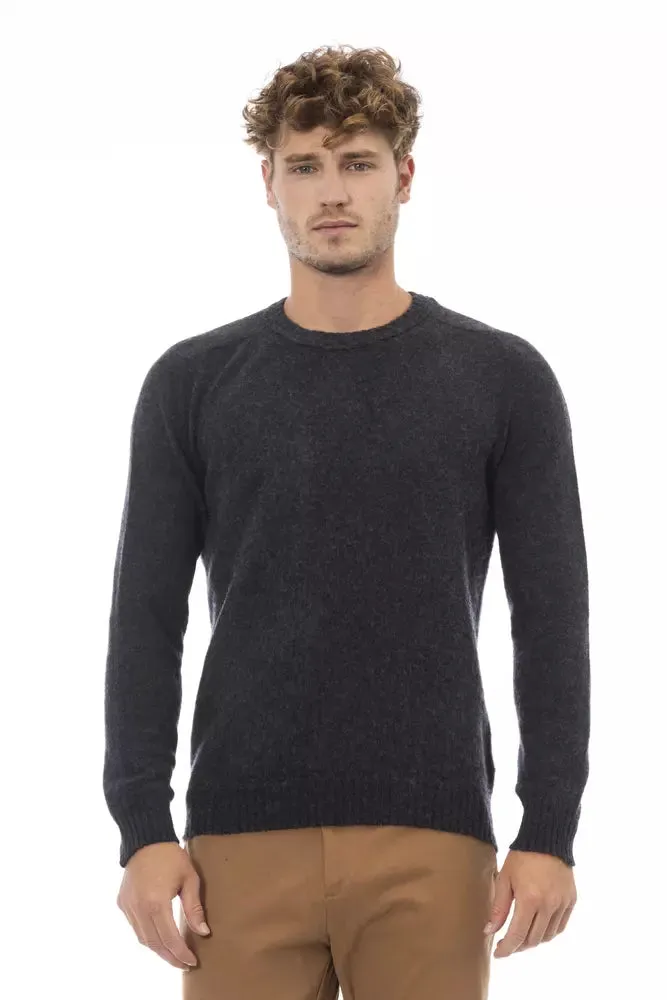 Black Wool Men Sweater sold by Louxly