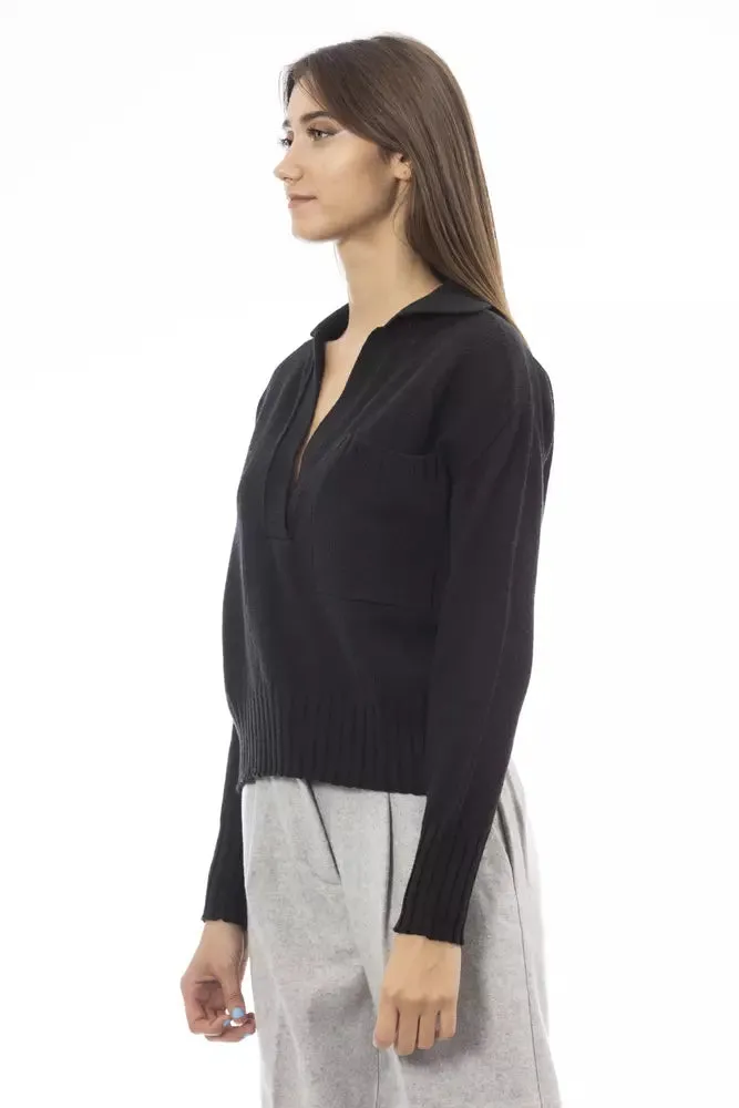 Black Wool Women Sweater sold by Louxly product image thumbnail 2