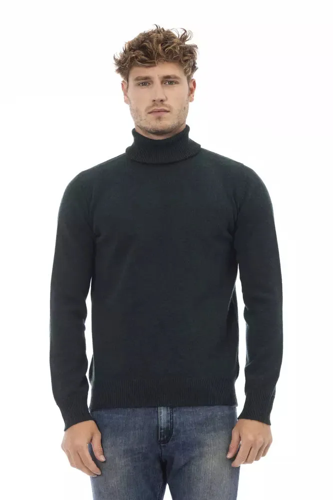 Green Wool Men Sweater sold by Louxly