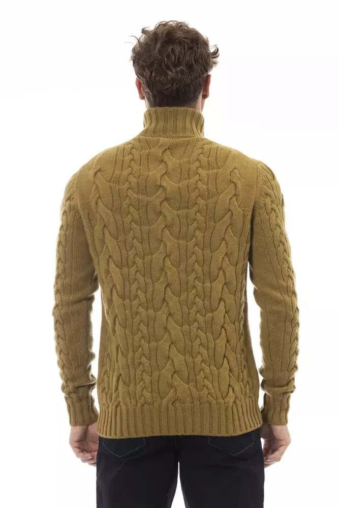 Brown Wool Men Sweater sold by Louxly product image thumbnail 3