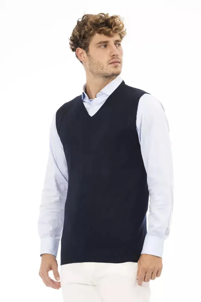 Blue Viscose Men Vest sold by Louxly product image thumbnail 2