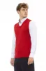 Red Viscose Men Vest sold by Louxly