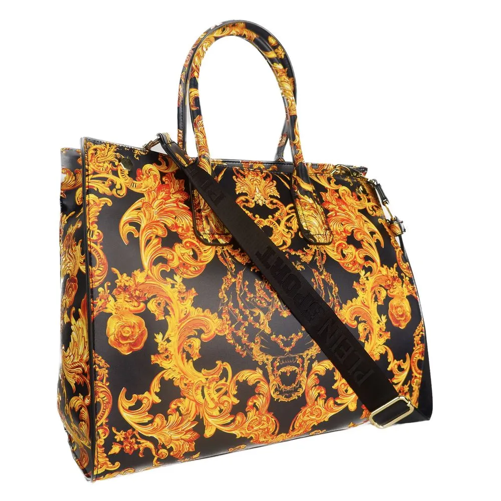 Elegant Black Shopper with Golden Accents sold by Louxly product image thumbnail 2