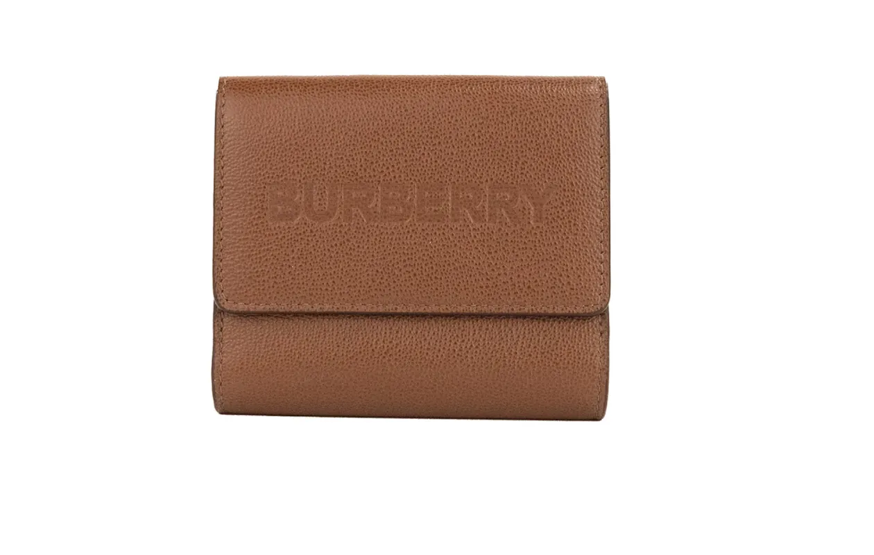 Luna Tan Grained Leather Small Coin Pouch Snap Wallet sold by Louxly