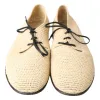 Chic Beige Derby Lace-Up Casual Men's Shoes sold by Louxly