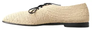 Chic Beige Derby Lace-Up Casual Men's Shoes sold by Louxly