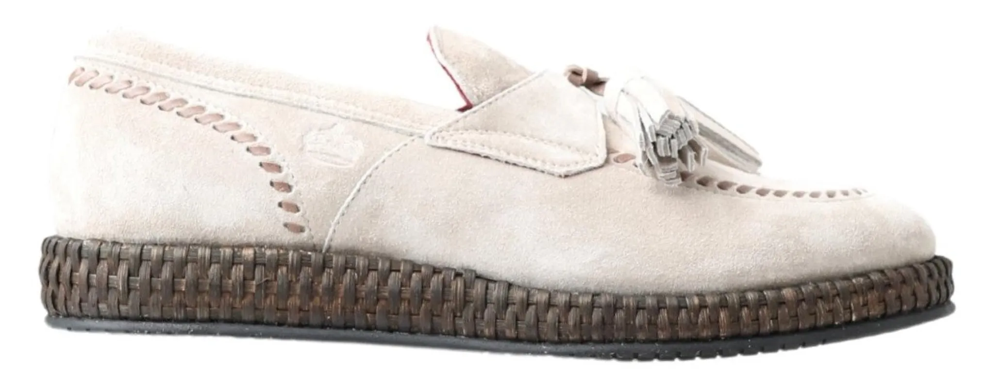 Elegant Ivory Leather Espadrilles sold by Louxly