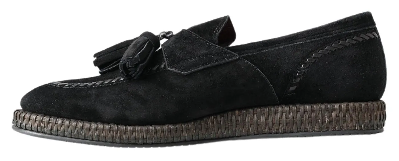 Elegant Black Suede Espadrilles Sneakers sold by Louxly product image thumbnail 2