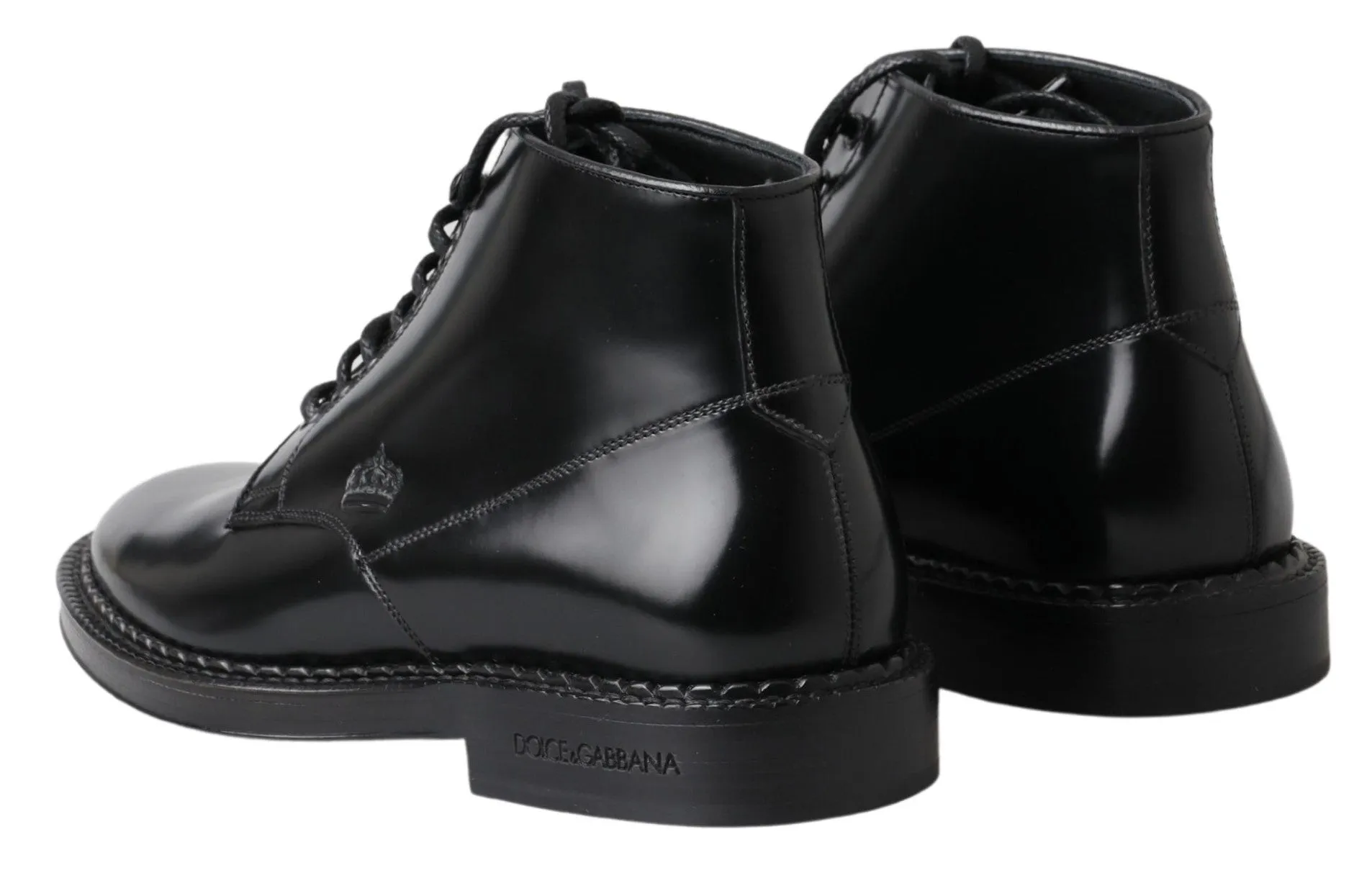 Elegant Black Leather Men's Boots sold by Louxly product image thumbnail 5