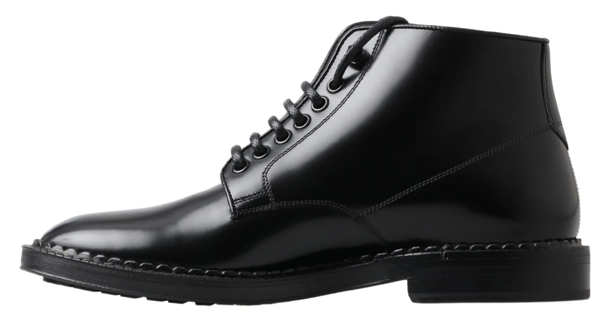 Elegant Black Leather Men's Boots sold by Louxly product image thumbnail 2