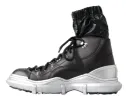 Black High Top Sneaker Bootie sold by Louxly