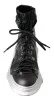 Black High Top Sneaker Bootie sold by Louxly