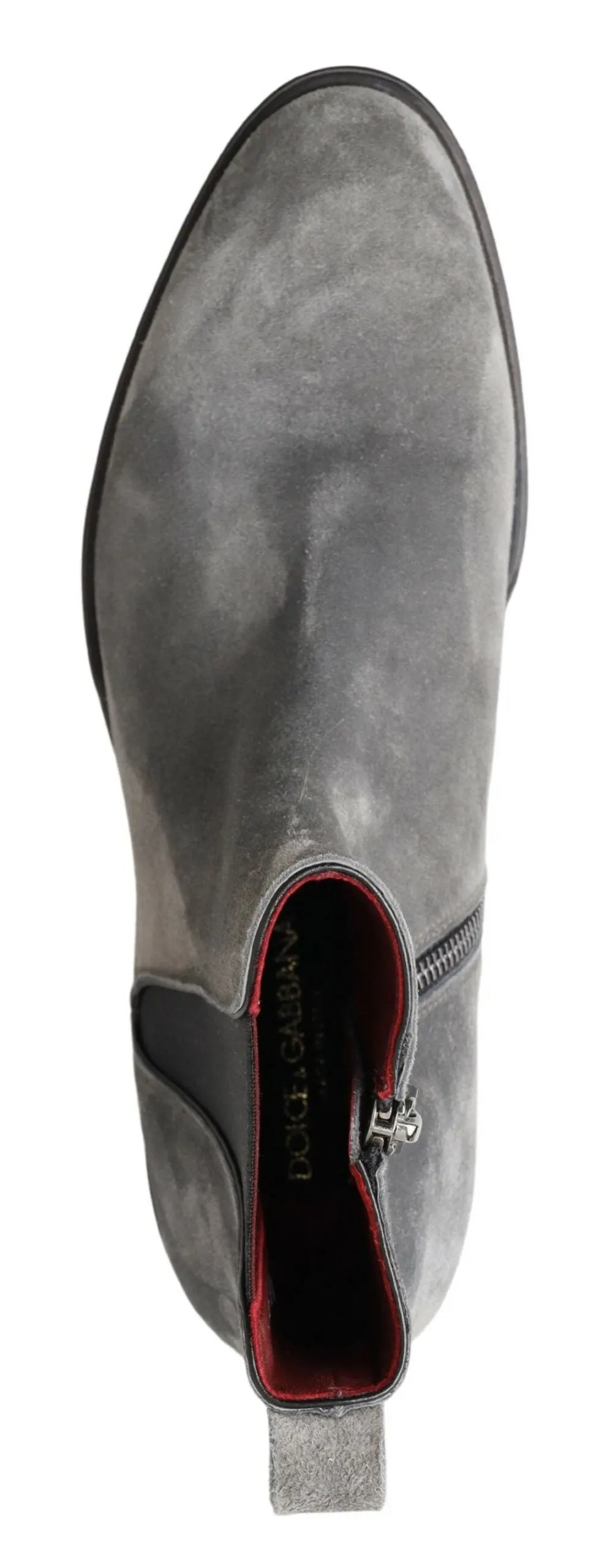 Elegant Gray Chelsea Leather Boots sold by Louxly product image thumbnail 4