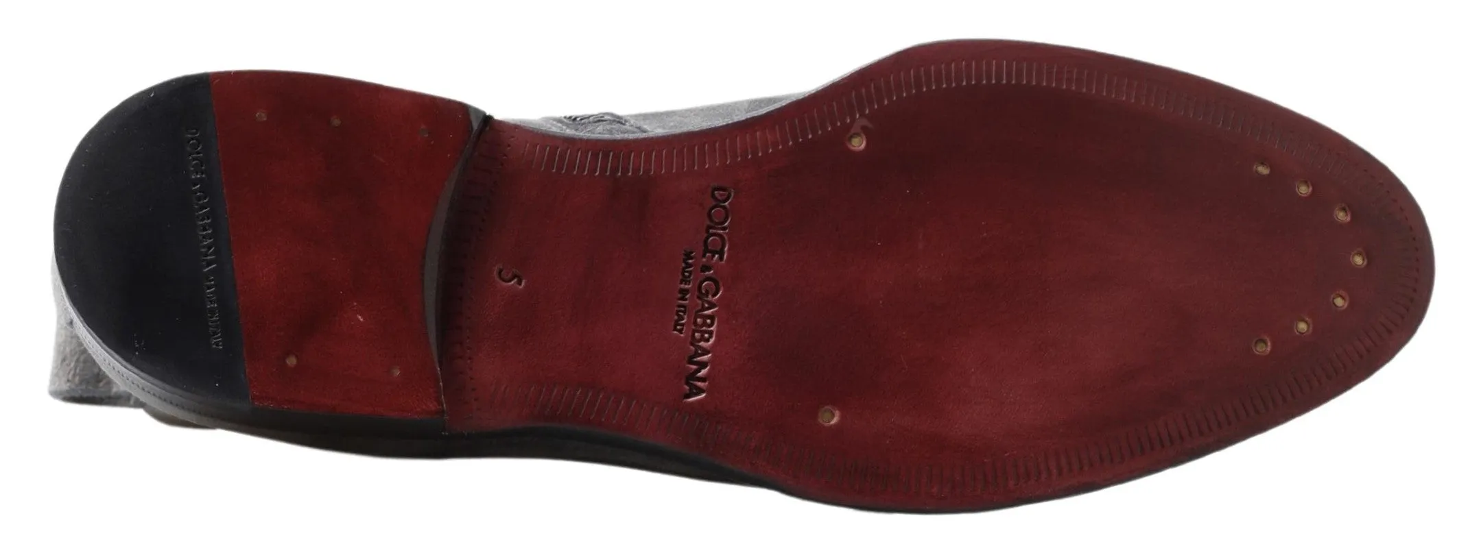 Elegant Gray Chelsea Leather Boots sold by Louxly product image thumbnail 3