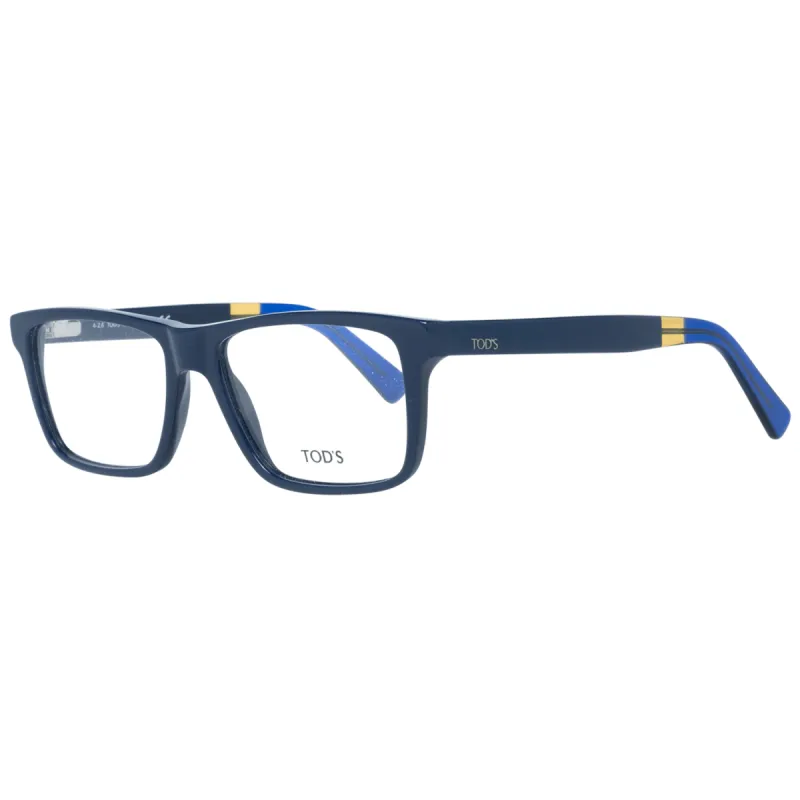 Chic Blue Rectangular Men's Eyewear made by Tod's