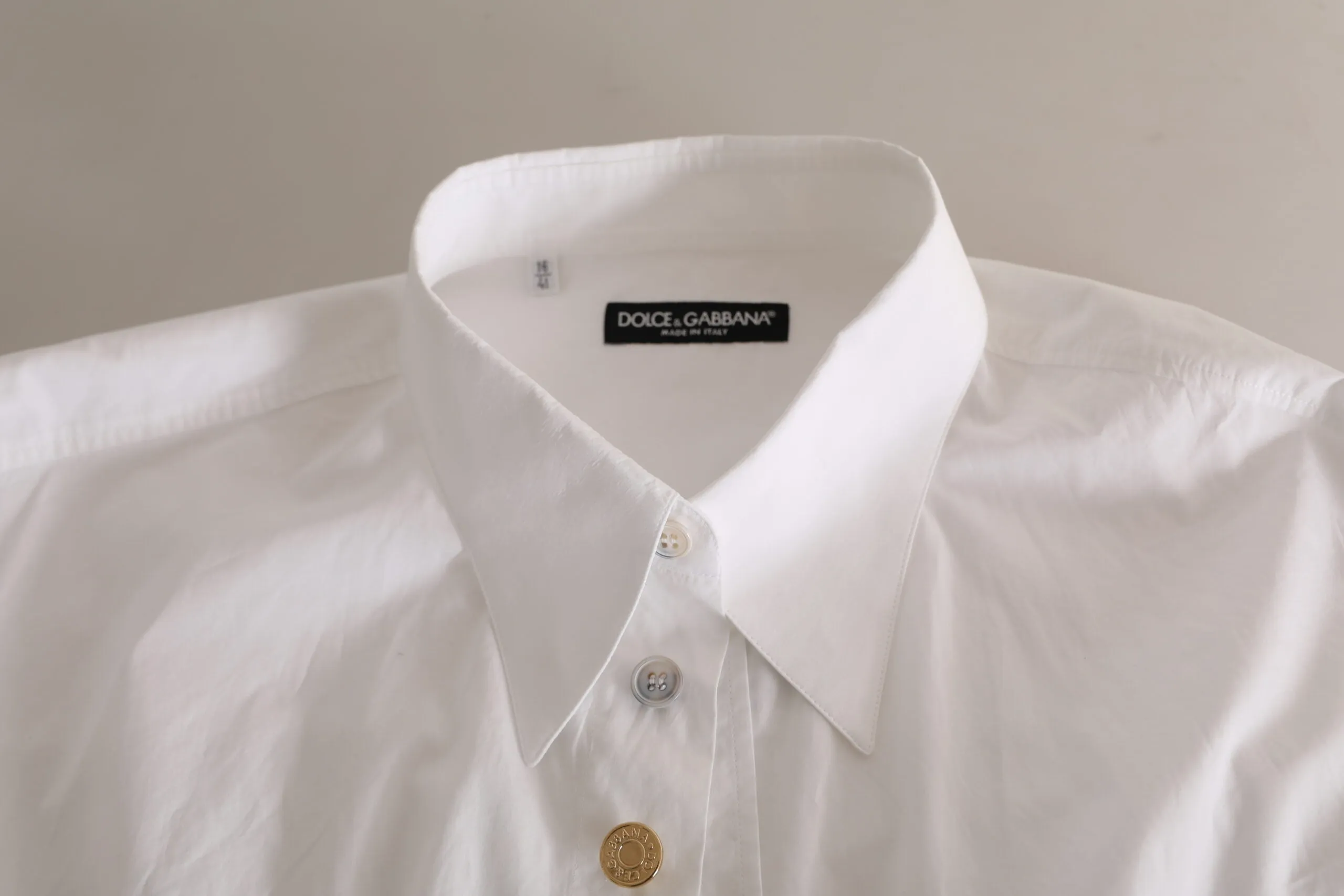 Elegant White Cotton Formal Shirt sold by Louxly product image thumbnail 5