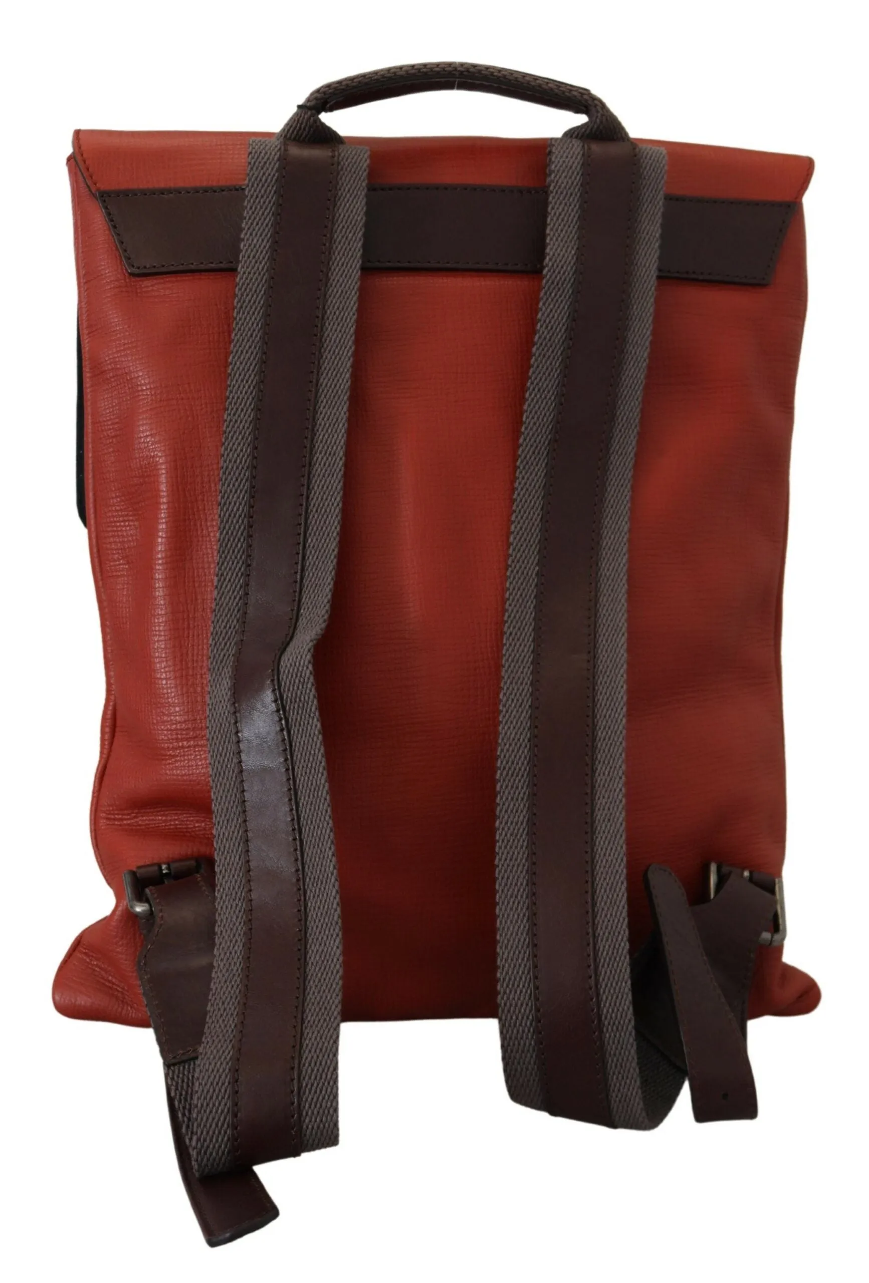 Elegant Calfskin Leather Backpack in Orange sold by Louxly product image thumbnail 3