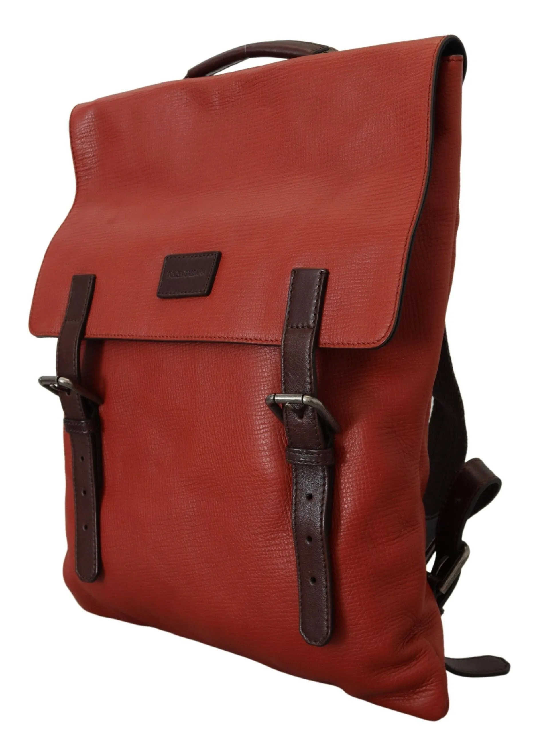 Elegant Calfskin Leather Backpack in Orange sold by Louxly product image thumbnail 2