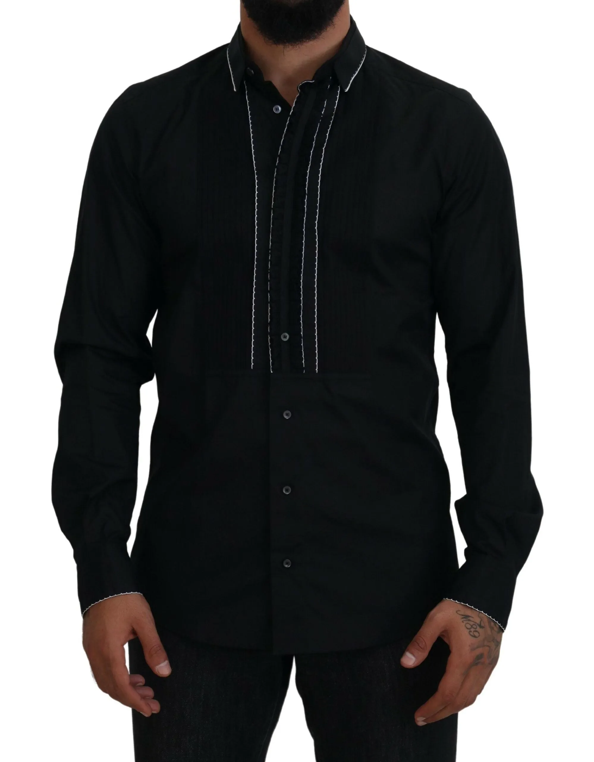 Elegant Slim Fit Tuxedo Dress Shirt sold by Louxly