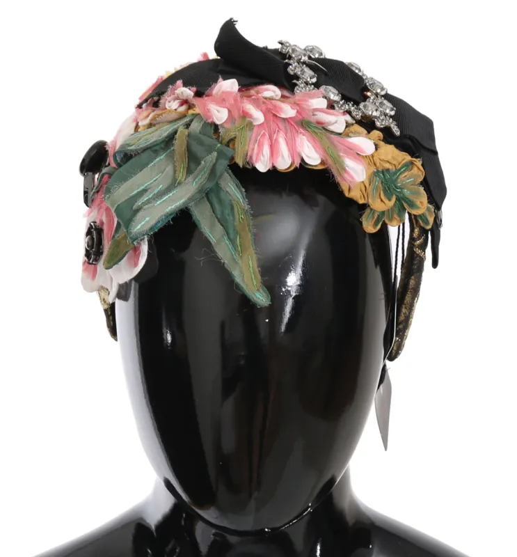 Elegant Crystal-Embellished Floral Headband sold by Louxly