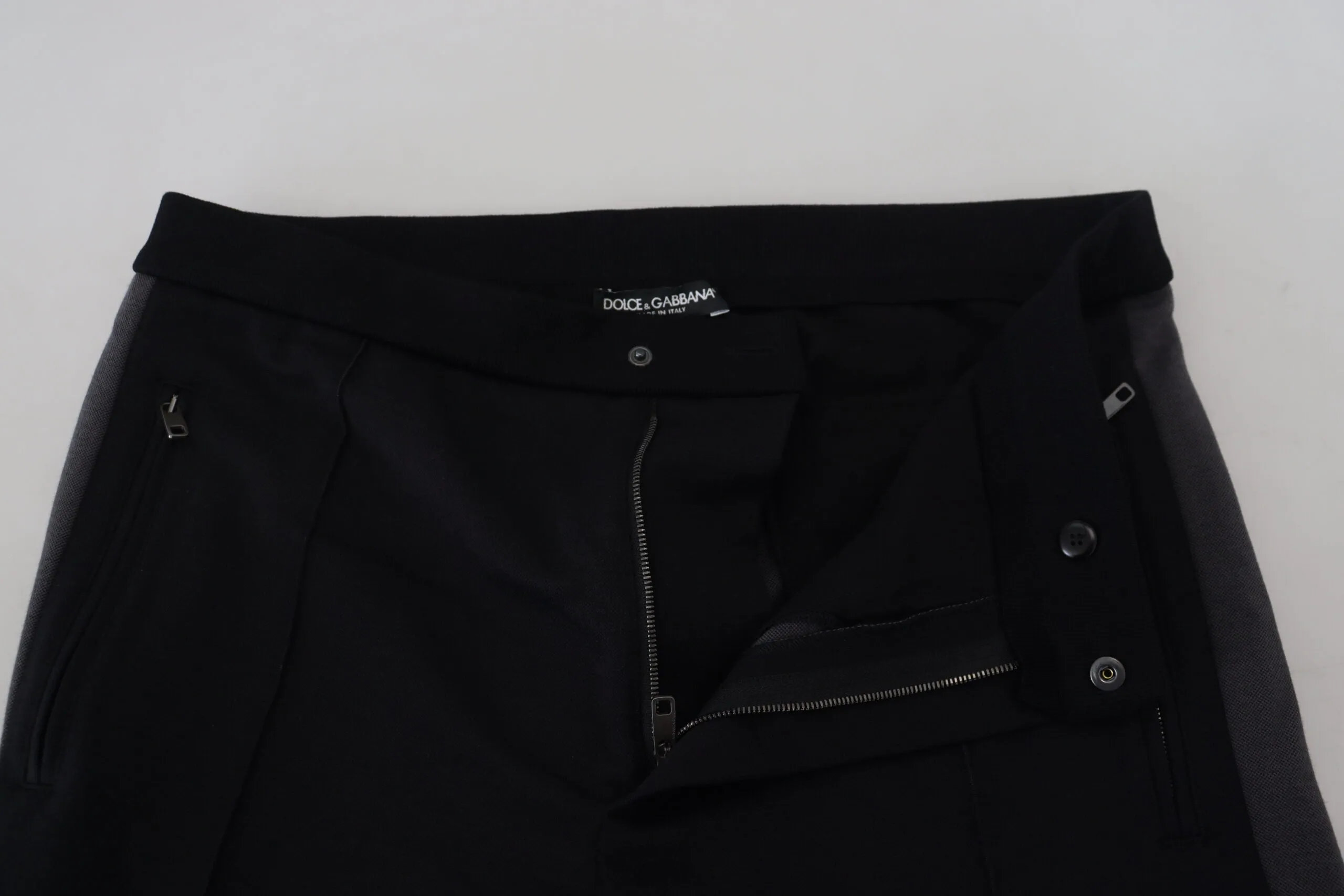 Elegant Black Jogger Pants in Luxe Wool Blend sold by Louxly product image thumbnail 5