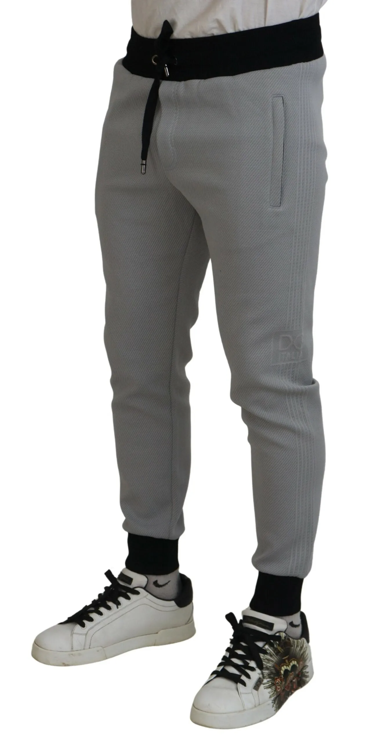 Elegant Grey Jogger Pants sold by Louxly product image thumbnail 2